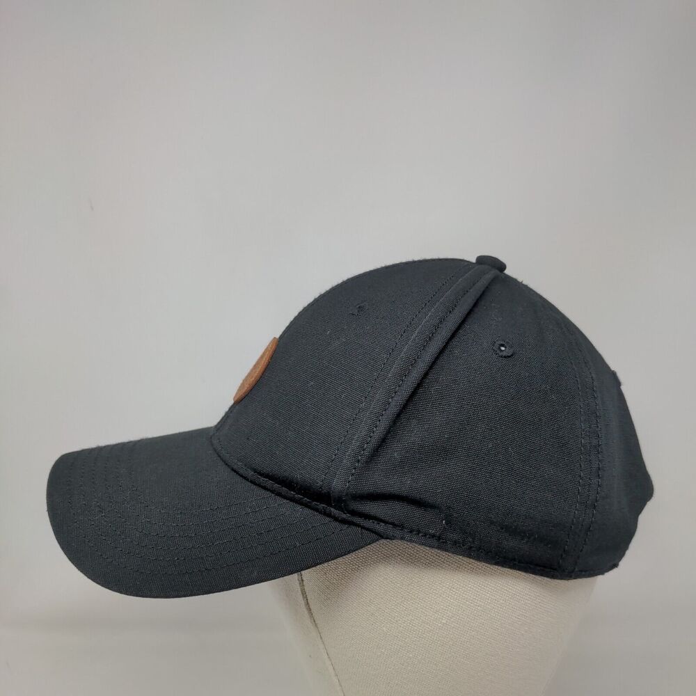 Timberland Leather Patch Strapback Hat Black One … - image 3